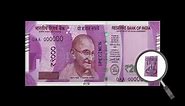 Security Features of the new 2000 rupee note || Factly