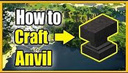 How to Make an Anvil in Minecraft Survival (Recipe Tutorial)