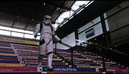 Stormtrooper Falls Down Stairs On The Way To Star Wars Premiere