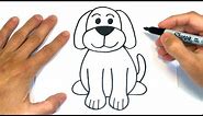 Cómo dibujar un Perro Paso a Paso | Dibujos de animales