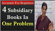 20. "Four Subsidiary Books in One Problem" - Purchase, Sales, Purchase Returns & Sales Returns Book