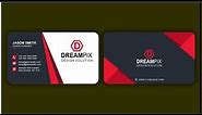 Modern Business Card Template Design in Corel Draw 2020 by @Adan-Graphics