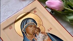 Icon of the Virgin Mary #icon #icons #orthodox #orthodoxchristian #process
