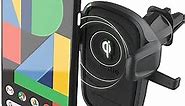 iOttie Car Charger Easy One Touch Wireless 2 Qi Charging CD Slot + Air Vent Combo Phone Mount for iPhone, Samsung Galaxy, Huawei, LG, Smartphones, Black