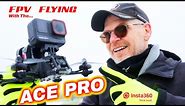 INSTA360 Ace Pro - FPV Drone Flying in Snow & Rain!