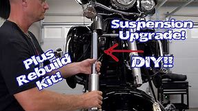Harley-Davidson Front Fork Rebuild Kit & New Suspension Tutorial