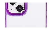 XIQI for iPhone 14 Plus Case Clear,Upgraded Sturdy Slim Shockproof Protective Silicone Phone Case with Protective Bumpers for iPhone 14 Plus 6.7",Gradient Purple-Blue