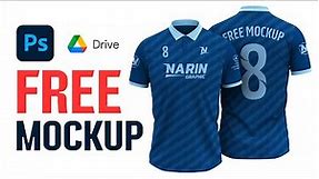 100% FREE Soccer Jersey Polo Shirt Mockup Template
