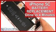 How to iPhone 5C Battery Replacement shown in 4 Minutes