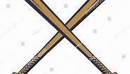Baseball Emblem Baseball Bats Baseball Traditional Stock Vector (Royalty Free) 1328255324 | Shutterstock