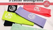 How to Create 3 Letter Circle Monograms