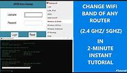 Change Wifi Band of any router (2.4Ghz/5Ghz) | 2-minute instant Tutorial