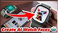 How to create Ai Watch Faces in HK9 Ultra 2/ HK9 Pro+ - Most Intelligent Apple Watch CLONE!