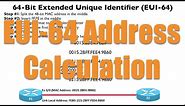 EUI-64 Address Calculation - CCNA