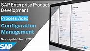 The Process of Configuration Management in SAP Enterprise Product Development