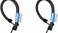 SuperBungee® Cords | 2 Pack of 18-Inch Cords (24" incl Hooks) That Stretch to 8.7 FEET