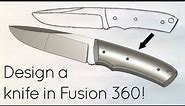How to design a knife in Fusion 360! (Knifemaking CAD Tutorial)