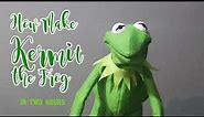 How to make kermit the Frog in two hours آموزش ساخت عروسک کرمیت قورباغه در دوساعت