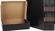 Shipping Cardboard Boxes for Small Business, Packing and Mailing, 12x9x3 - Pack of 20, Black