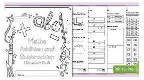 Grade 2 Addition and Subtraction Homework Book