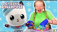 ❄️ Gabby's Snow Science! DIY Rainbow Igloo + Snow Cones 🥶 | GABBY'S DOLLHOUSE