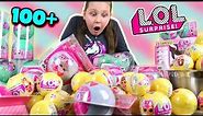 OPENING 100 LOL Surprise Toys in 1 Minute Challenge!!!