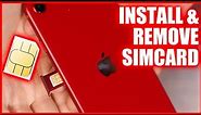 How To Insert/Remove Sim Card From iPhone SE 2022 and iPhone 8 Plus
