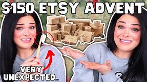 NOT WHAT I WAS EXPECTING! $150 Etsy "Self Care" Advent Calendar Unboxing