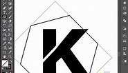 Adobe Illustrator - K Letter Logo Design in illustrator