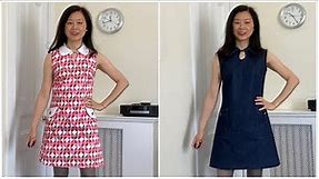 52. Mary Quant-Inspired 1960’s Mini Shift Dresses (Free Sewing Pattern) #frugalfrocks2021
