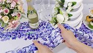 Peryiter 3 Pcs Spring Summer Floral Tablecloths Plastic Lavender Table Covers 54 x 108 Inch Watercolor Purple Floral Tablecloth for Spring Easter Baby Bridal Shower Tea Birthday Party Decorations