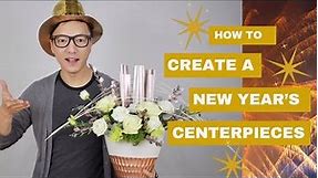 How to create a New Year`s centerpiece idea