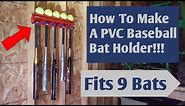 How To Make A Baseball Bat Rack (Fits 9 Bats And 9 Balls)