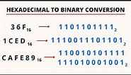 Hexadecimal to Binary Conversion | PingPoint