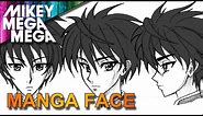 How To Draw A MALE MANGA ANIME FACE