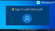 How to Add or Remove Microsoft Account on Windows 11