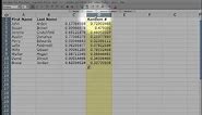 Randomizing a list of students using Excel