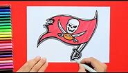 How to draw the Tampa Bay Buccaneers Logo (NFL Team)