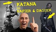 Samurai Katana TOTALLY DOMINATED by European Rapier & Dagger?