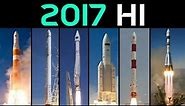Rocket Launch Compilation 2017 - H1