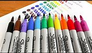 NEW! Sharpie Dual Ended Brush Markers: Review, Color Names, Techniques and Lettering