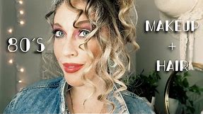 Authentic 80's Hair and Makeup Tutorial ♫