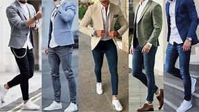 How to Dashing Dress up Blazer Jacket with Jeans Lookbook for Men's | Men's Stylish Fashion 2019