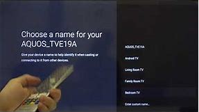 How to Change Sharp Aquos Smart LED TV Name – Video Guide