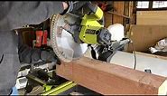 How to cut a 6x6 Timber with a miter saw