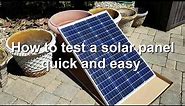 How to test a solar panel quick and easy using a multimeter and the panel's MC4 connectors