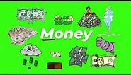 Animated Money GIF Green Screen Pack (Free Download)