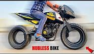 Making hubless motorcycle at home part-4 || Creative Science