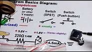 How to read schematic diagrams for electronics part 1 tutorial: The basics
