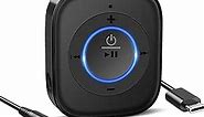 Golvery Bluetooth Receiver for Old Speaker with Latest Bluetooth V5.3, 20-Hour Battery Life, Handsfree Calls, Dual Connection to 2 Cell Phones, Built-in Microphone, for Wired Headphones, Home Stereo